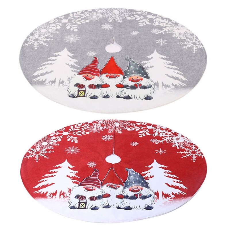 Jupe sapin de noel Gnome suédois Tomte ornement tapis tapis de sol cache socle