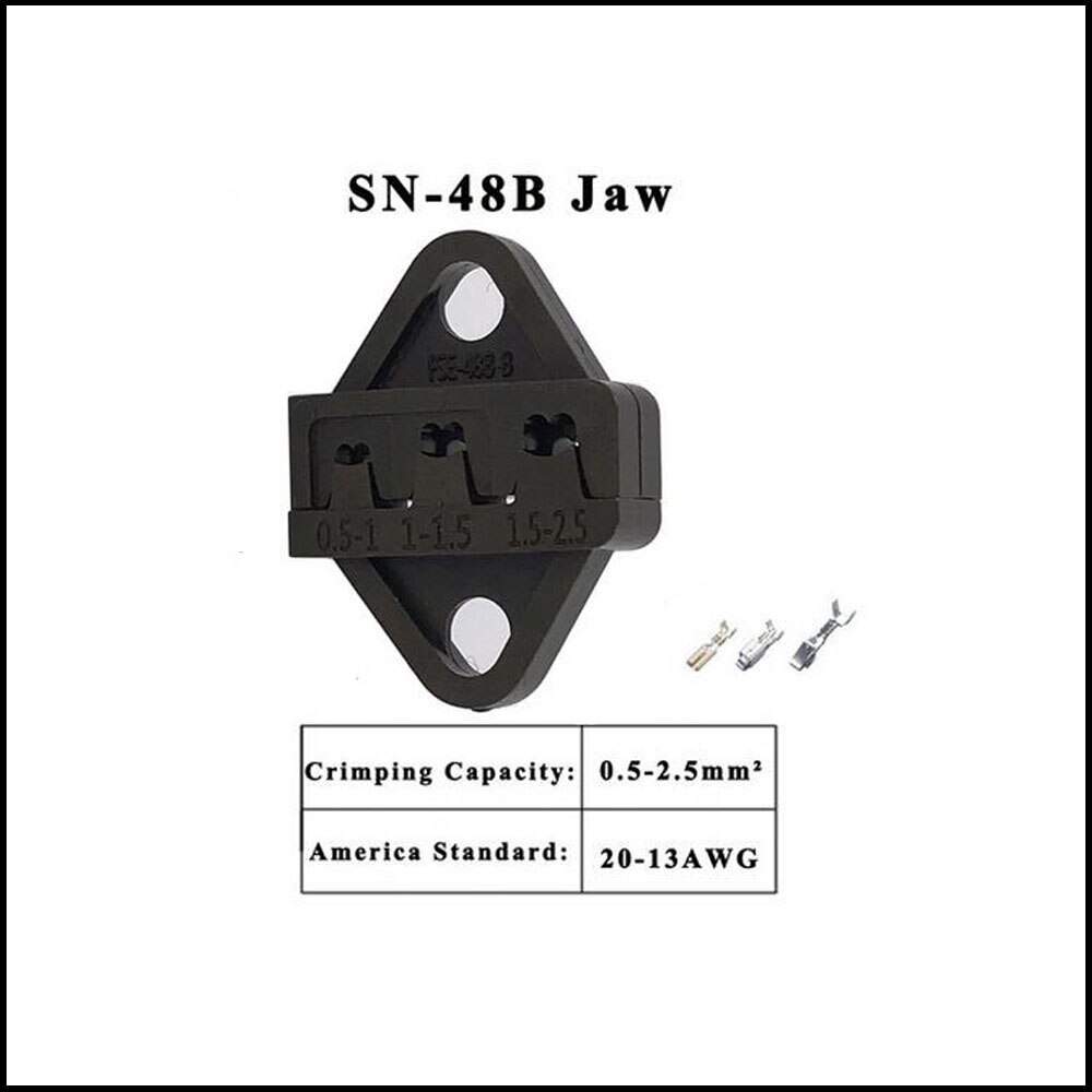 HS/SN SERIES PLIER 190mm jaw wire cutting custom jaws SN-2 SN-28B SN-48B SN-06WF SN-06WF Ratchet crimping plier european style: SN-48B