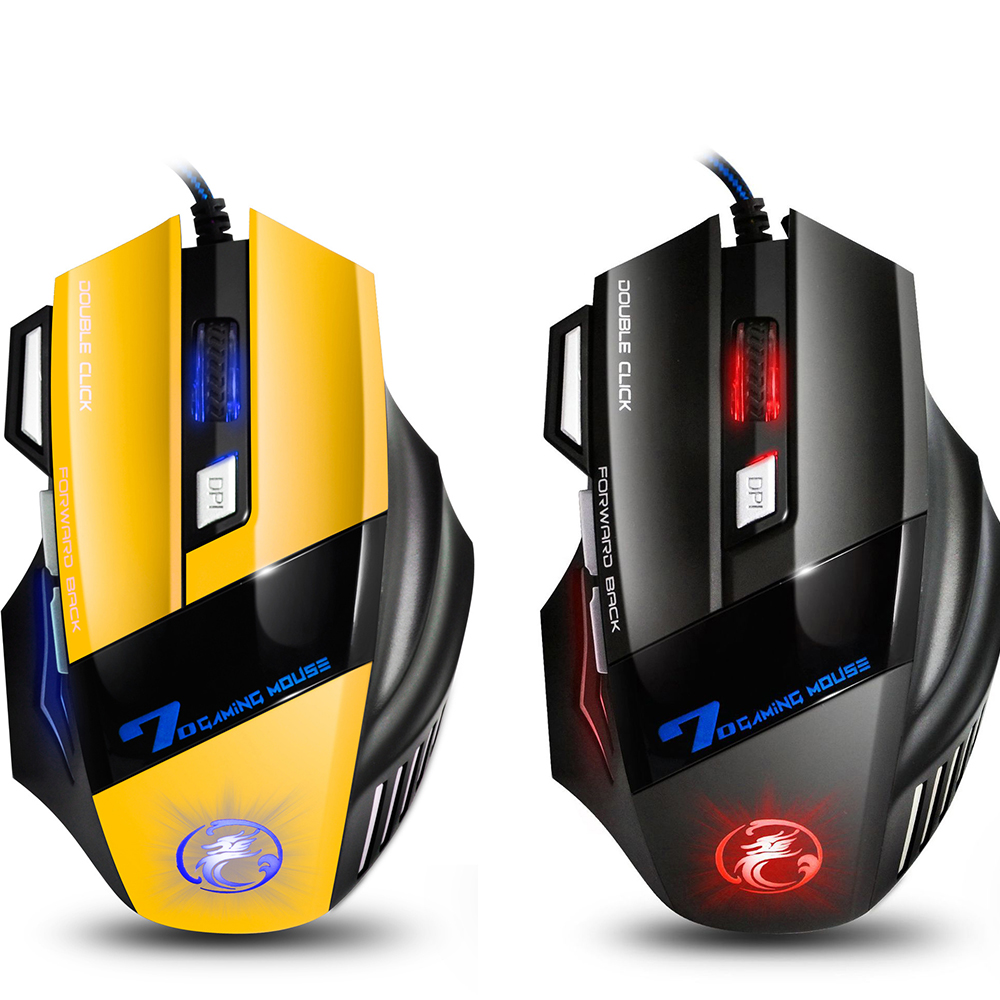 Ergonomic Wired Gaming Mouse 7 Button Colorful Luminous Mouse USB Gaming Mouse X7 for PC Laptop