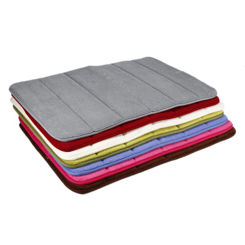 Badmatten Water Absorberende Non Slip Douche Mat Tapijt Zachte Absorberende Memory Foam Badmat Antislip Coral Fleece mat Badkamer