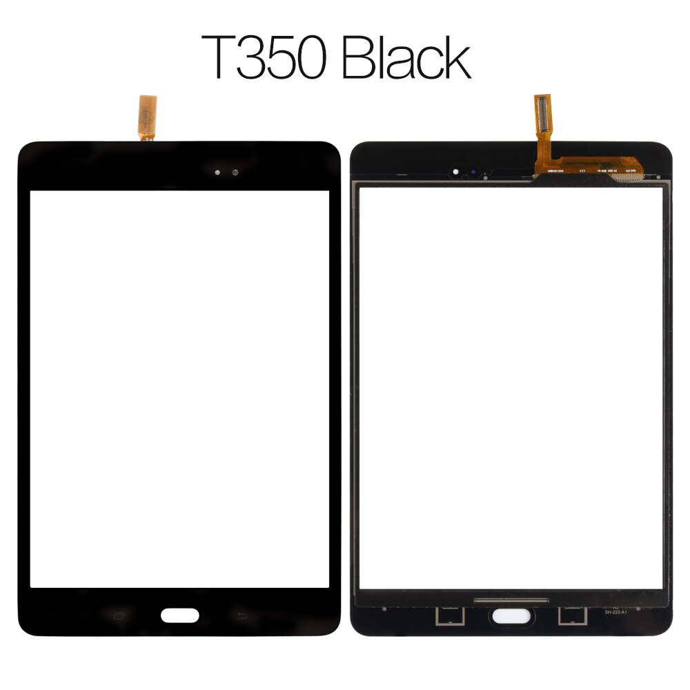 Srjtek Parts For Samsung Galaxy Tab A 8.0 T355 T350 SM-T355 SM-T350 Touch Screen Digitizer Sensor Glass Panel Tablet Replacement: t350 black