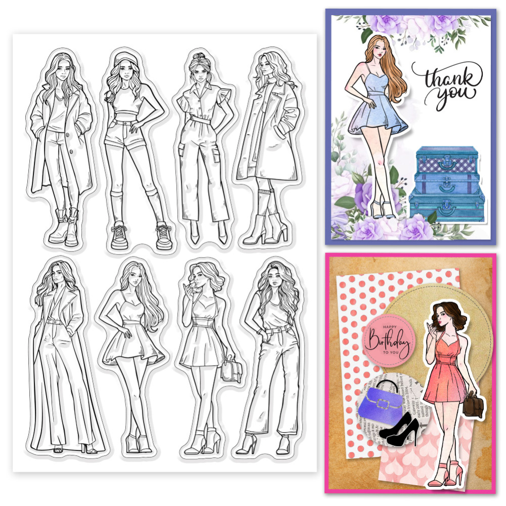 1pc tecknade fåglar genomskinliga stämplar roliga fåglar genomskinliga stämplar födelsedagsfågel silikonstämplar för gör-det-själv scrapbooking fotoalbum dekorativa: Klar