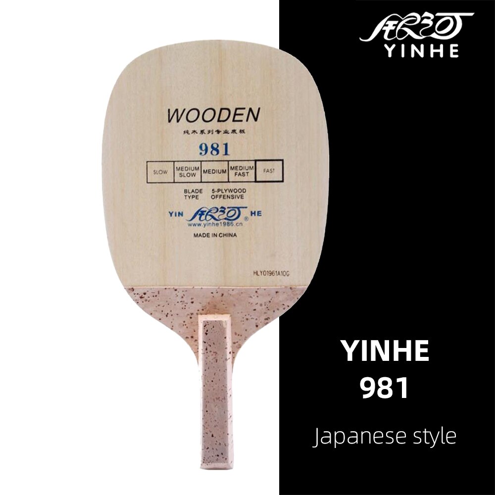 Originele Yinhe Melkweg Yinhe 981 Offensief Tafeltennis Blade Japanse Penhold Pingpong Blade