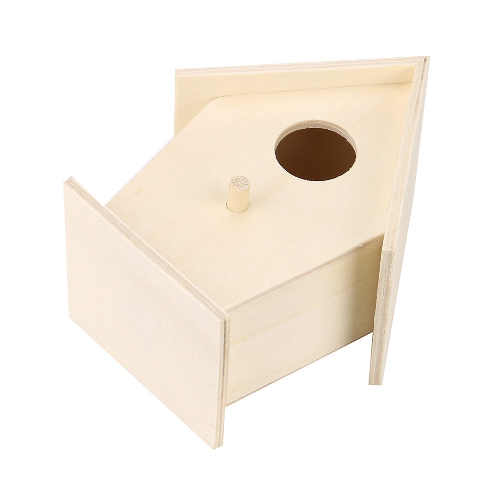 Nest House Bird Box Wooden Bird House Nest Wall-mounted Outdoor Birdhouse Wooden Box Bird House