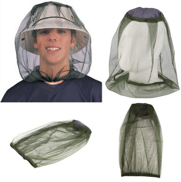 Outdoor Head protection net Anti Mosquito Midge Fly Insect Gauze Net Mask Fishing Camping Face Protect Cap Cover het GYH