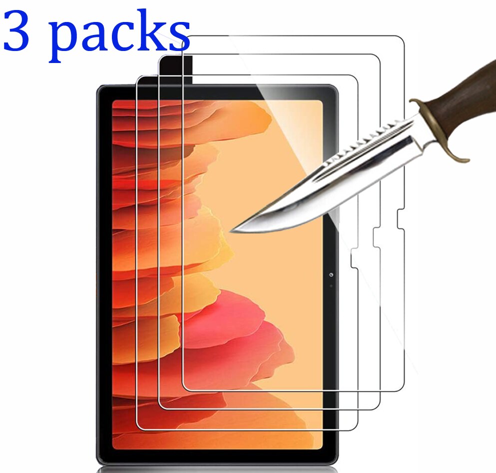 3 packs glass screen protector for samsung galaxy tab A A6 A7 A8 10.4 SM-T500 SM-T50 9.7 10.1 10.5 T280 T290 P200 P580 T580 T510