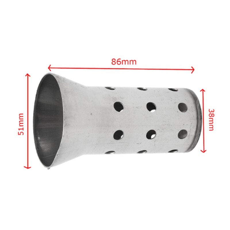 51Mm/60Mm Inlet Motorfiets Pijp Escape Uitlaat Sc Uitlaat Voor Gp-Project Met Db killer Universal Pitbike Vespa: 51mm DB killer