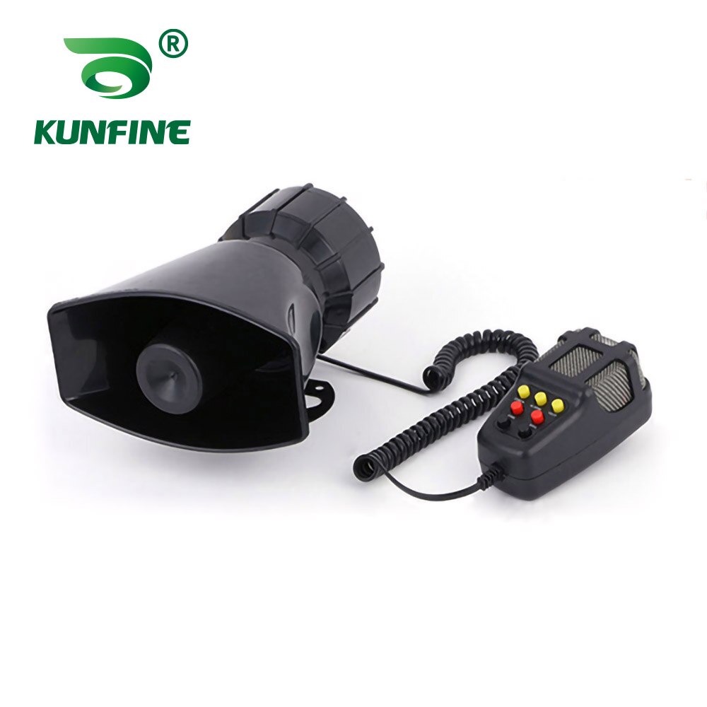KUNFINE-bocina de 12V y 100W para coche, con 7 bocinas de sonido para motocicleta, alarma de camión, silbato de policía con altavoz
