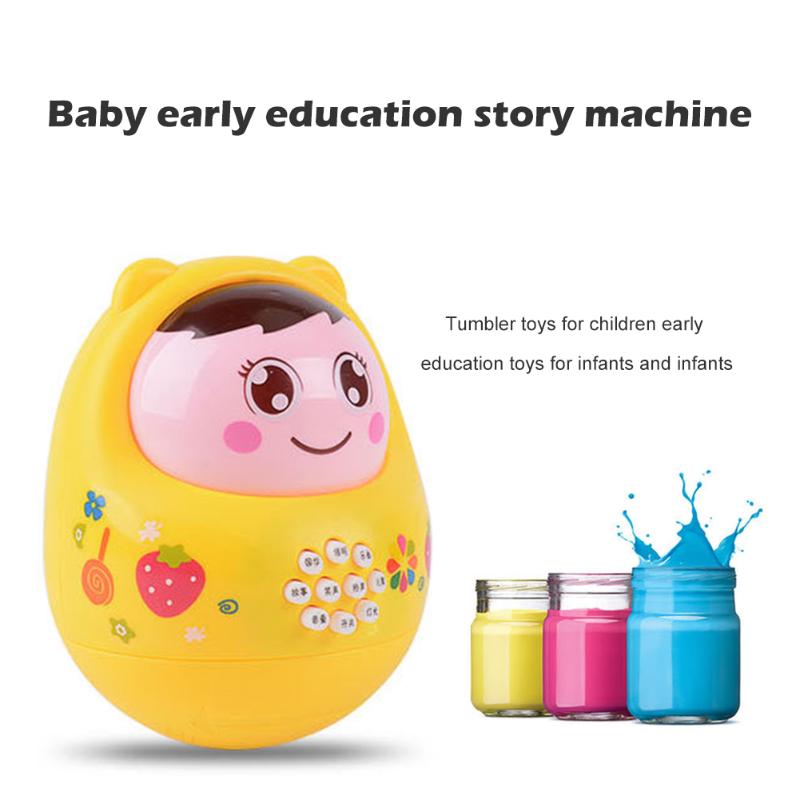 Baby Nette Karikatur Baby Becher Puppe Art Musik Roly-Poly Musical Spaß Spielzeug freundlicher vorgeben Spielen FrüHenne Bildung Geschichte spielzeug