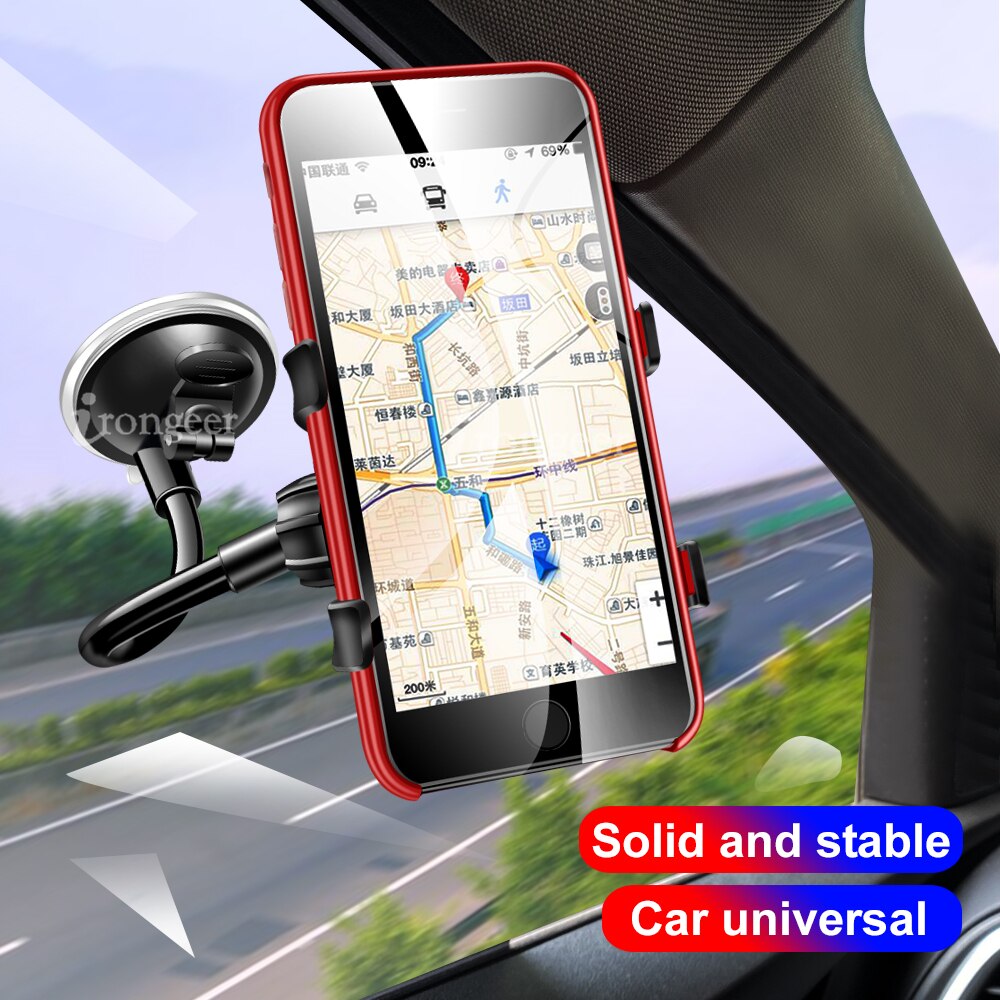 Téléphone Support pour voiture Flexible Rotation de 360 degrés windshied Support de voiture Support pour téléphone Mobile pour téléphone portable voiture Support pour téléphone Support GPS