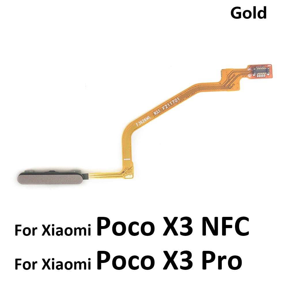 Originale per Xiaomi Poco X3 NFC X3 pro GT Mi 11T pro pulsante casa impronta digitale tocco ID sensore flettere cavo nastro parti di ricambio