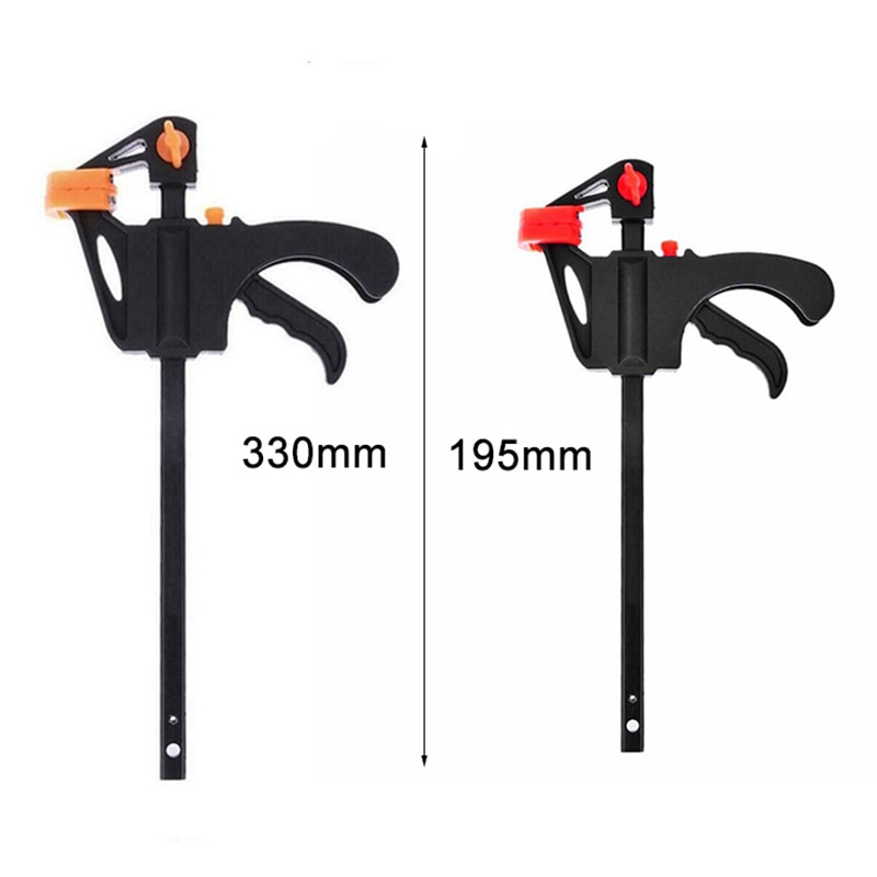 4" Inch F Woodworking Clamp Clamping Device Adjustable DIY Carpentry Gadgets Quick Ratchet Release Speed Squeeze Hand Tools