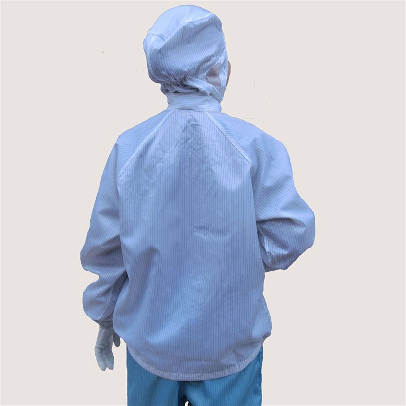 Beschermende Overalls Kleding Veiligheid Anti Statische Capuchon Voedsel Cleanroom Workshop Mens ESD Stofdicht Werkkleding