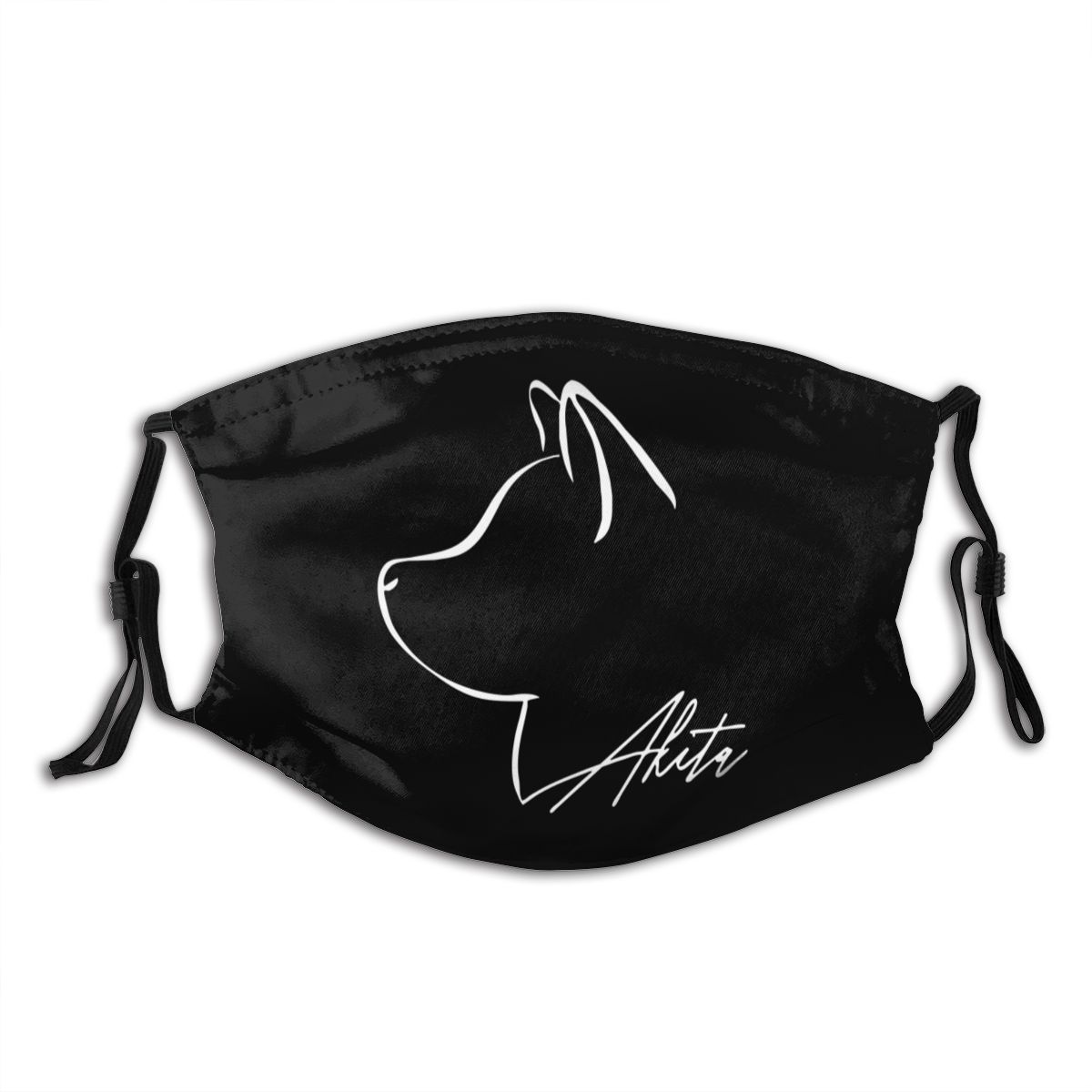 Akita Inu Hond Herbruikbare Gezichtsmasker Leuke Dier Lover Anti Haze Masker Met Filters Bescherming Masker Respirator Mond Moffel