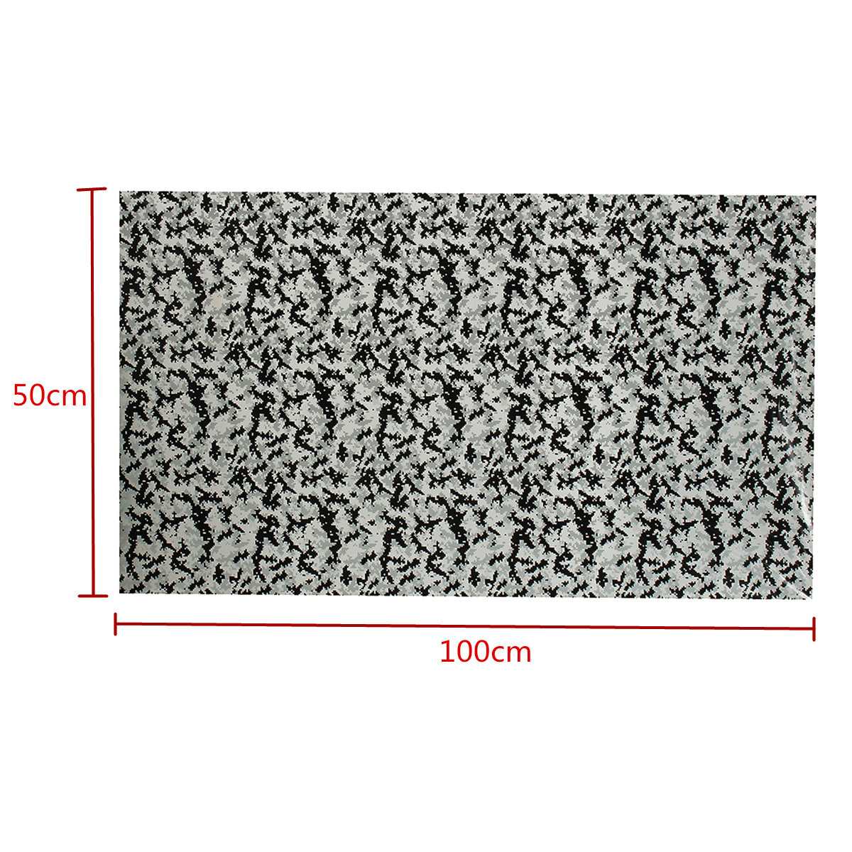 Autoleader 50x100cm Gray Camouflage Hydrographic Water Transfer Hydro Dipping DIP Print Film Decor Motorcycle Decals Stickers