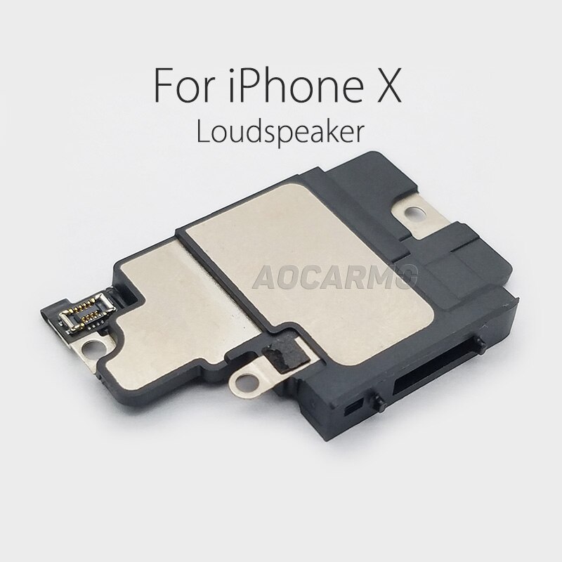 Aocarmo Top Earpiece Ear Speaker Bottom Loudspeaker Buzzer Ringer For iPhone X 10 Replacement Part