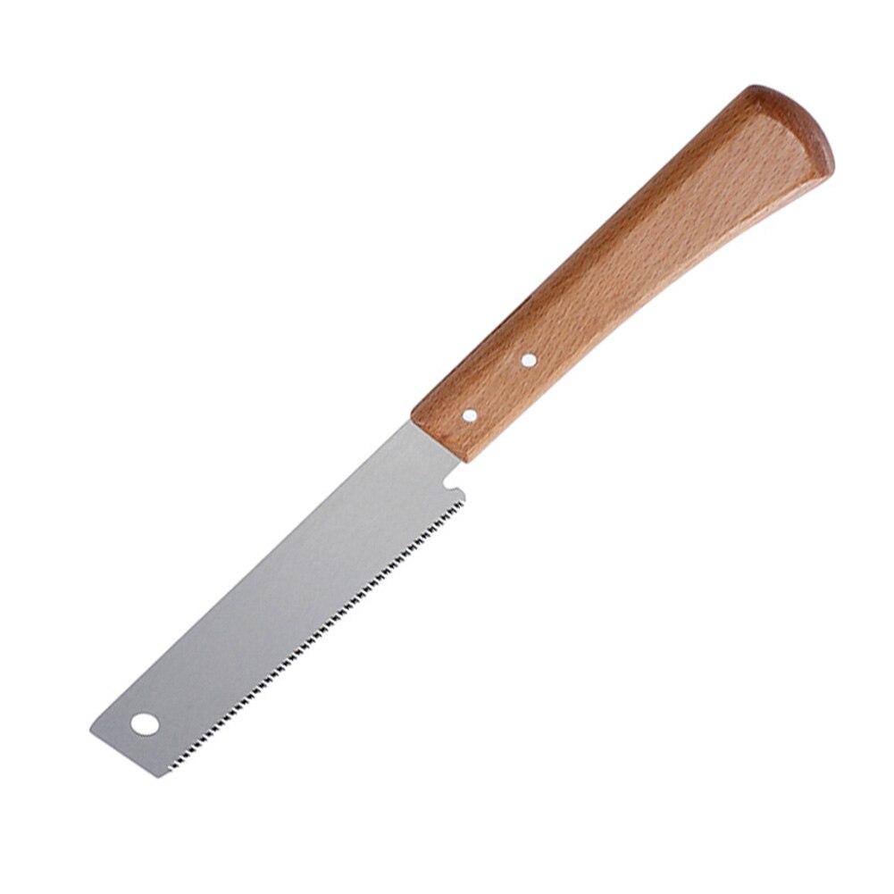 12in Small Hand Saw Beech Wooden Handle Fine Cut Saw Household Woodworking Garden Pruning Flush Cutting Trimming Tool 17Sawtooth