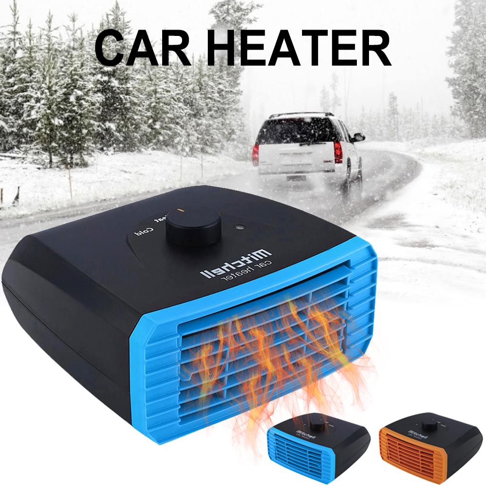 12 V/24 V Draagbare Auto Heater Snelle Verwarming Defogger Warmte Koeling Fan Heater Warmer Sneeuw Defogger Airconditioner 15x16CM