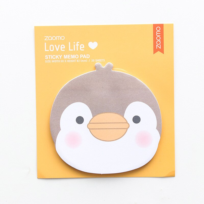 4 stuks Leuke pinguïn sticky note set Mini memo pad Dagboek bladwijzer planner sticker Kawaii Briefpapier Kantoor schoolbenodigdheden F373