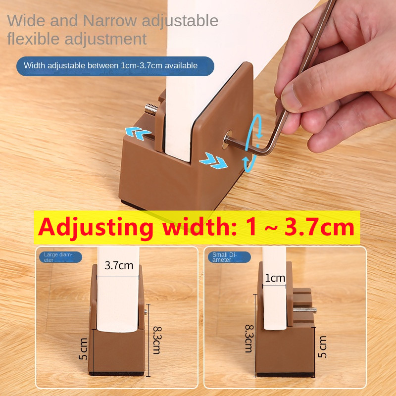 4pz Piedini per sedie regolabili riser Morsetto a vite 2 4 pollici di altezza pesante dovere Divano Tavoli Letto Mobili Rialzi con morsetto a vite