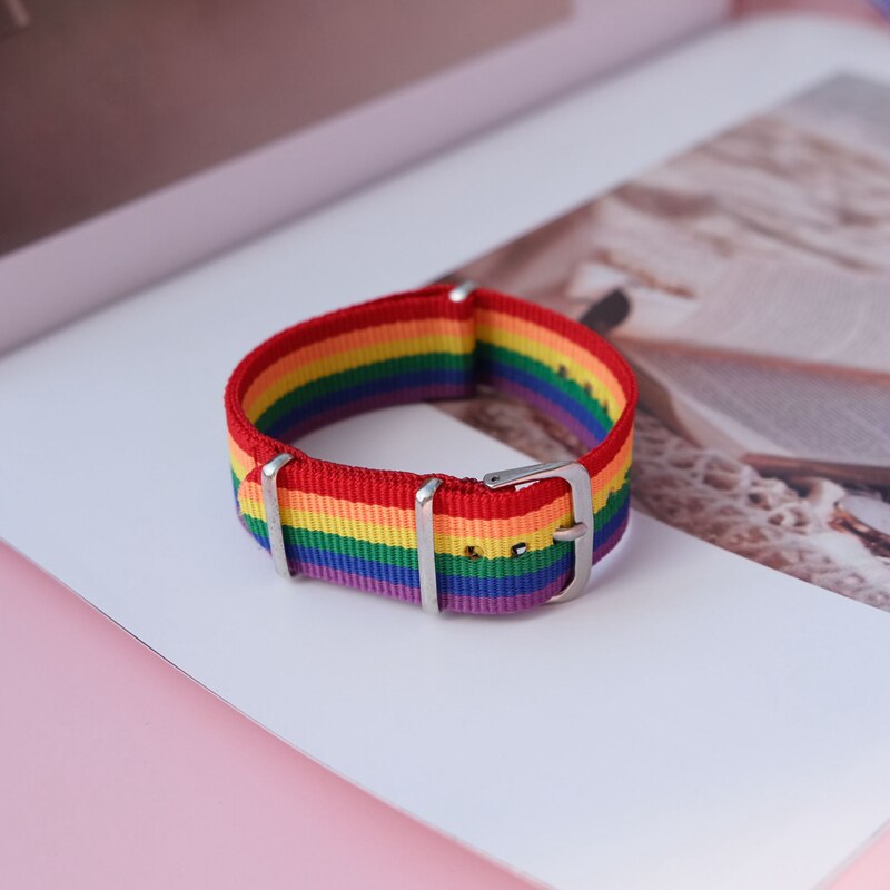 Liefde Is Liefde Regenboog Maan Hanger Kettingen Ins Persoonlijkheid Kleurrijke Lgbt Pride Riem Armbanden Handgemaakte Geweven Sieraden: bracelet