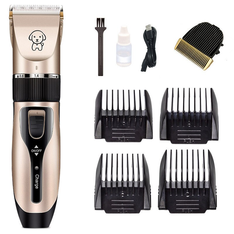 Dog Clipper Dog Grooming Clipper Electric Pets Hair Trimmers Shaver Shears for Dogs and Cats Dog Grooming Kit: 8