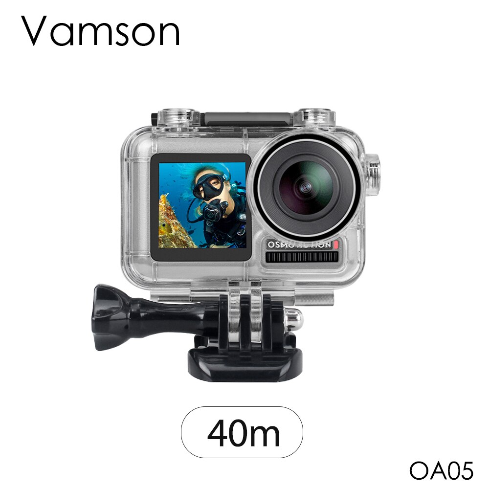 Vamson dji OSMO アクションカメラ防水ハウジングケース 60 メートルダイビングシェルボックス dji アクセサリー OA06: OA05