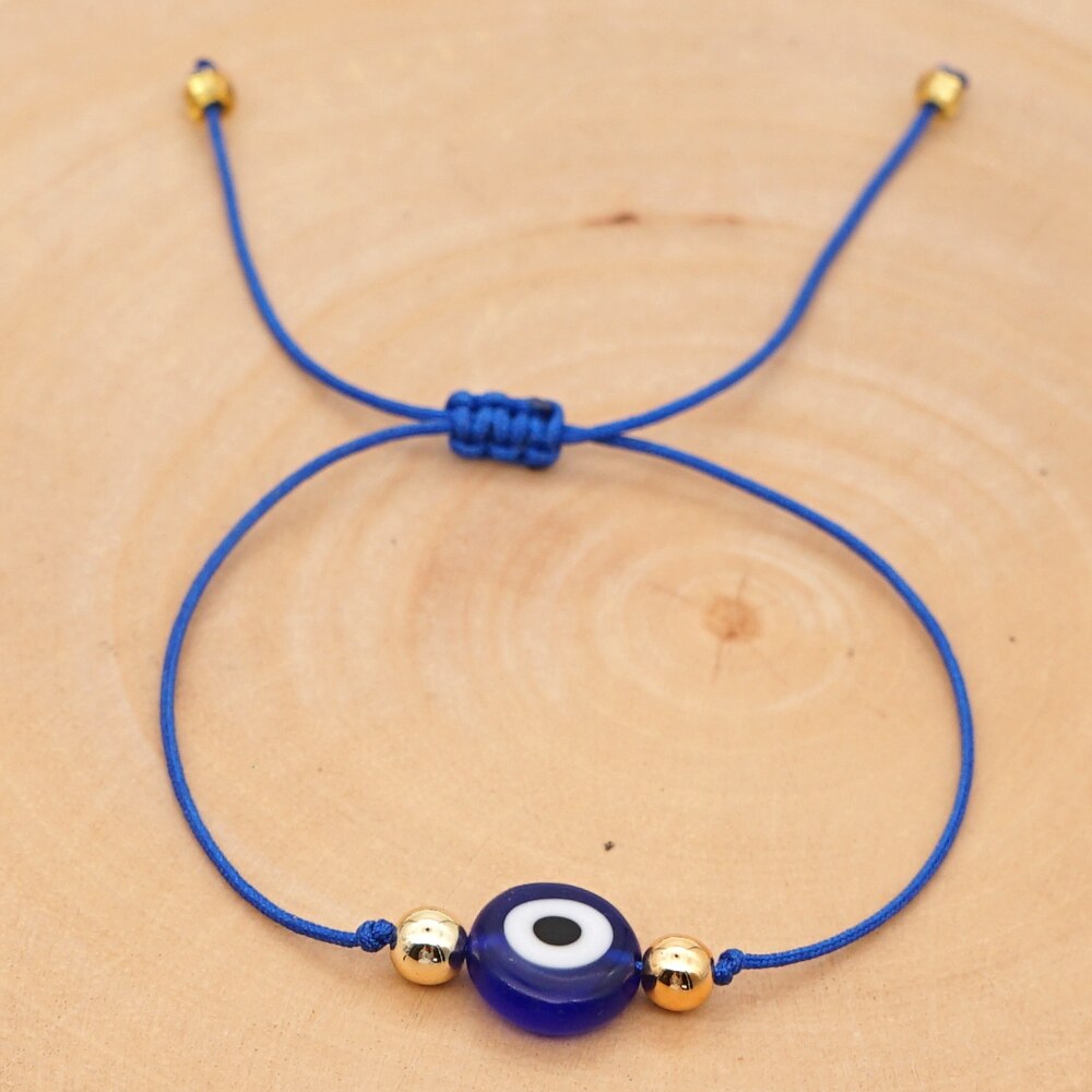 Go2Boho Turkish Evil Eye Bracelet For Women Simple String Bracelets Rope Jewelry Pulsera Mujer Moda Handmade: WX20072302C