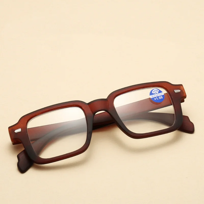 Nuevas gafas de lectura cuadradas, gafas de para mujer y hombre, gafas versátiles simples para presbicia, hipermetropía + 1,0 + 2,0 + 2,5 + 3,0 + 3,5 + 4,0