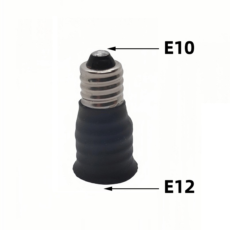 E10 e11 e12 e17 to E12 e11 e14eLight Socket adapter E10 to E12 Candelabra lamp holder converter,Install: black / 2G11