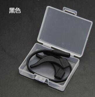 Sangle de tête en Silicone pour lunettes | Cordon pour lunettes, lunettes cordon de sécurité, chaîne de support pour sport: black