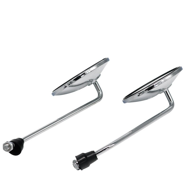 MoFlyeer miroir de vue arrière argent de moto, rétroviseurs de vue arrière de vélo électrique, miroir latéral de cyclomoteur 8mm rond