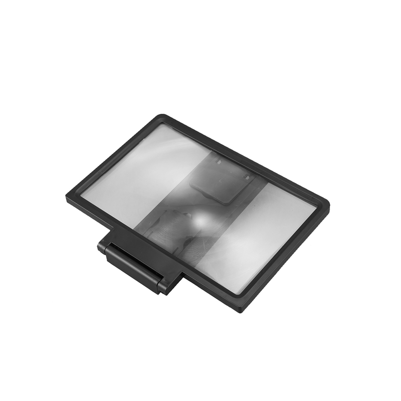 New 2x- 3d phone screen amplifier magnifying glass amplification for all phones, 8- inch flip expander stand