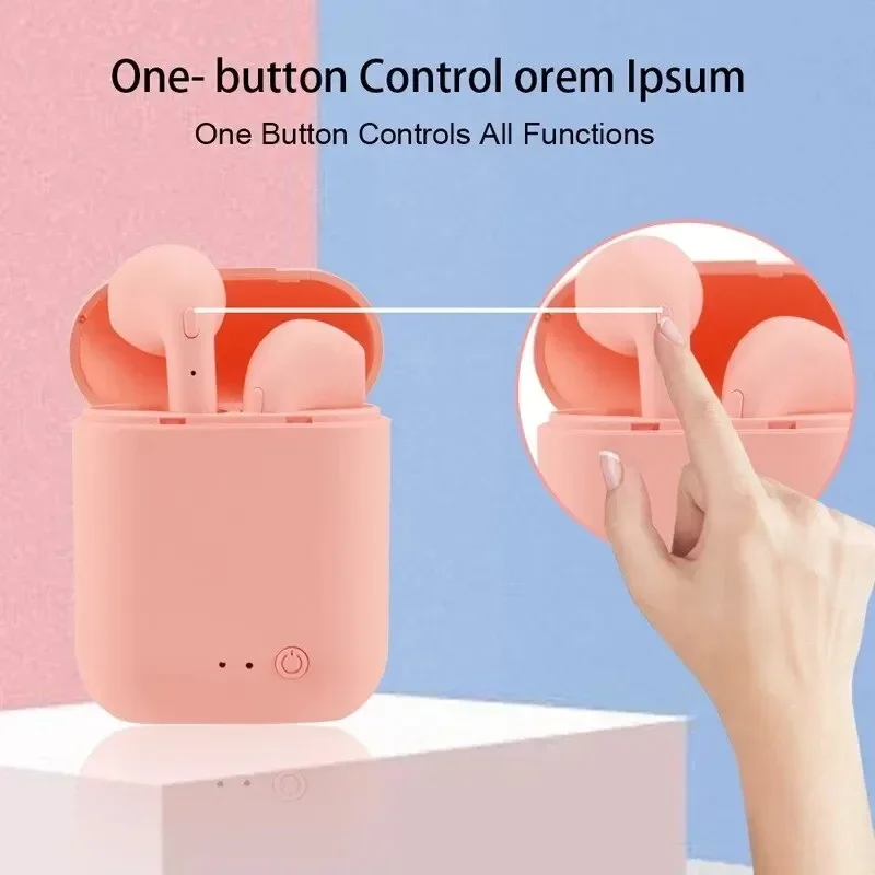 Écouteurs sans fil Bluetooth i12 TWS, oreillettes stéréo, suppression du bruit, casque d'écoute étanche pour sport et musique