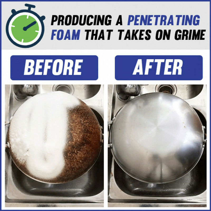 Foam Cleaner Multi-Purpose Cleansing Bubble Washing Cleaning for Home Kitchen Bathroom H99F