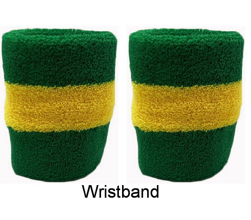 Mannen Vrouwen Sport Polsbandjes Voor Tennis Yoga Hoofdband Volleybal Pols Brace Guard Basketbal Fitness Handdoek Zweetband Head Band: 2 pcs wristbands 05