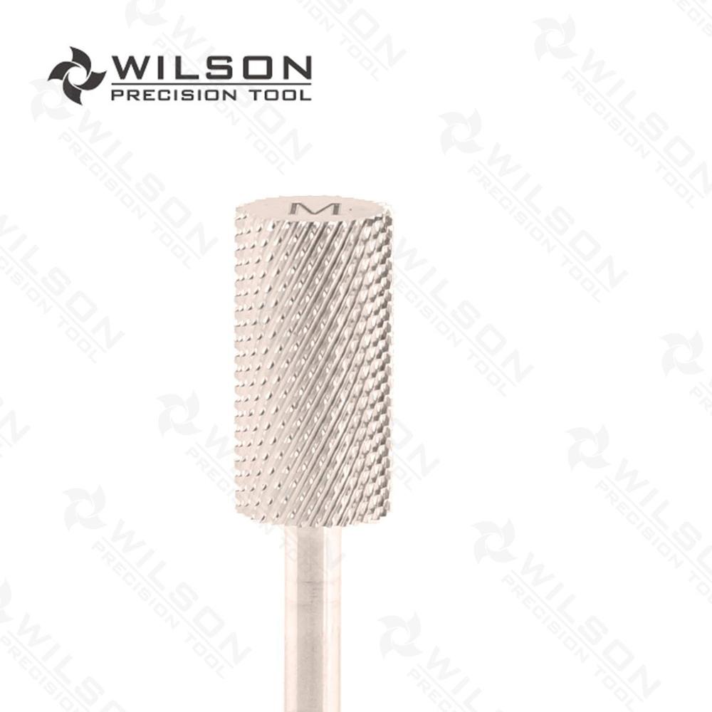 2pcs - Large Barrel Bit - Medium (M-1140012) - Gold - WILSON Carbide Nail Drill Bit