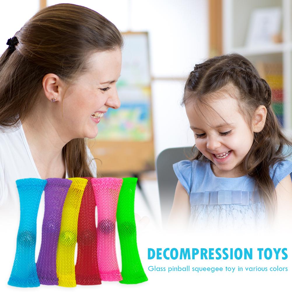 Sensory Fidgets Toys Autism Special Need Help Network Marble for Children Adults Yellow Blue Red Pink Purple and Green