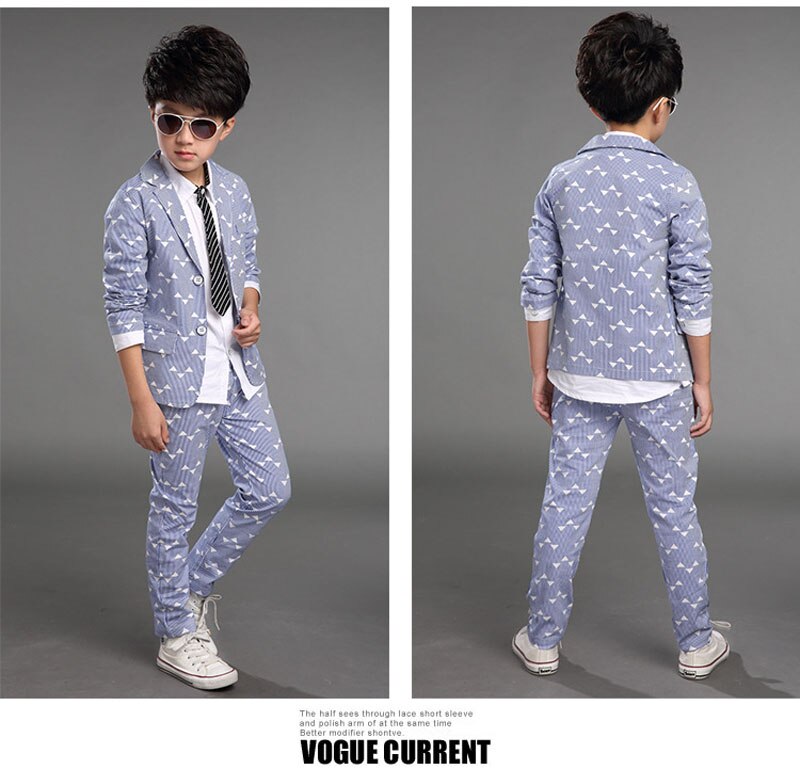Kid suits boy blazer suit set children boy blazer 3pcs/set jacket+ pants+shirt classic suit for boy suit clothing set
