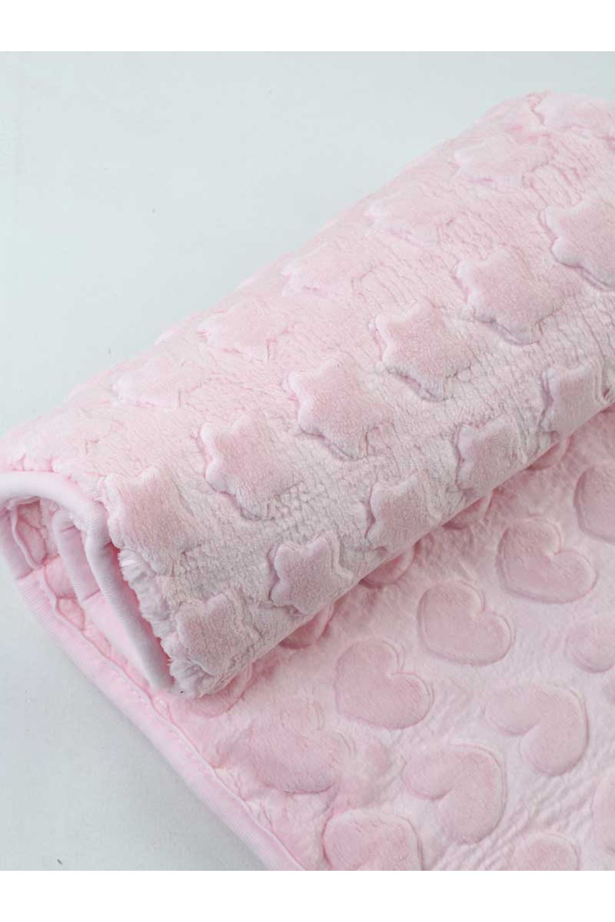 Pink Plush 120x100 cm Girl Baby Blanket