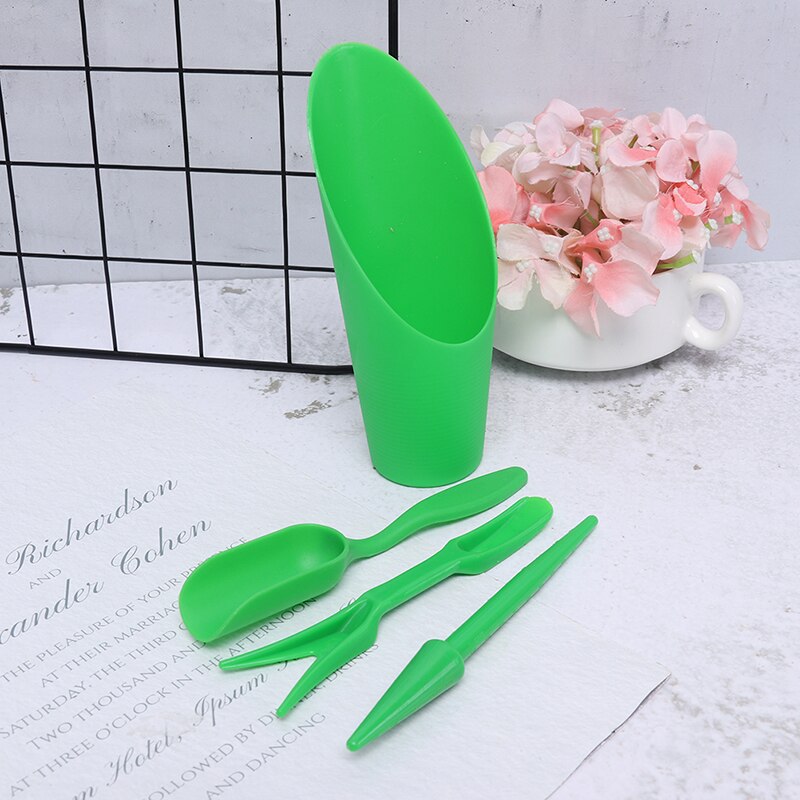 4 Pcs Garden Tools Kit Potted Plants Succulent Seedling Transplanter Spoon Shovel Flower Pot Soil Spreading Tool