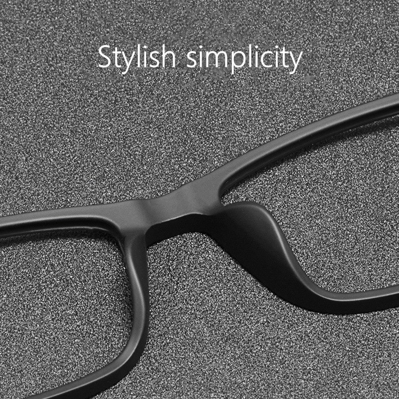 Business Glasses Frame Men TR90 Glasses Frame Female Square Frame Elastic Paint Titanium Temple Prescription Glasses HR3048