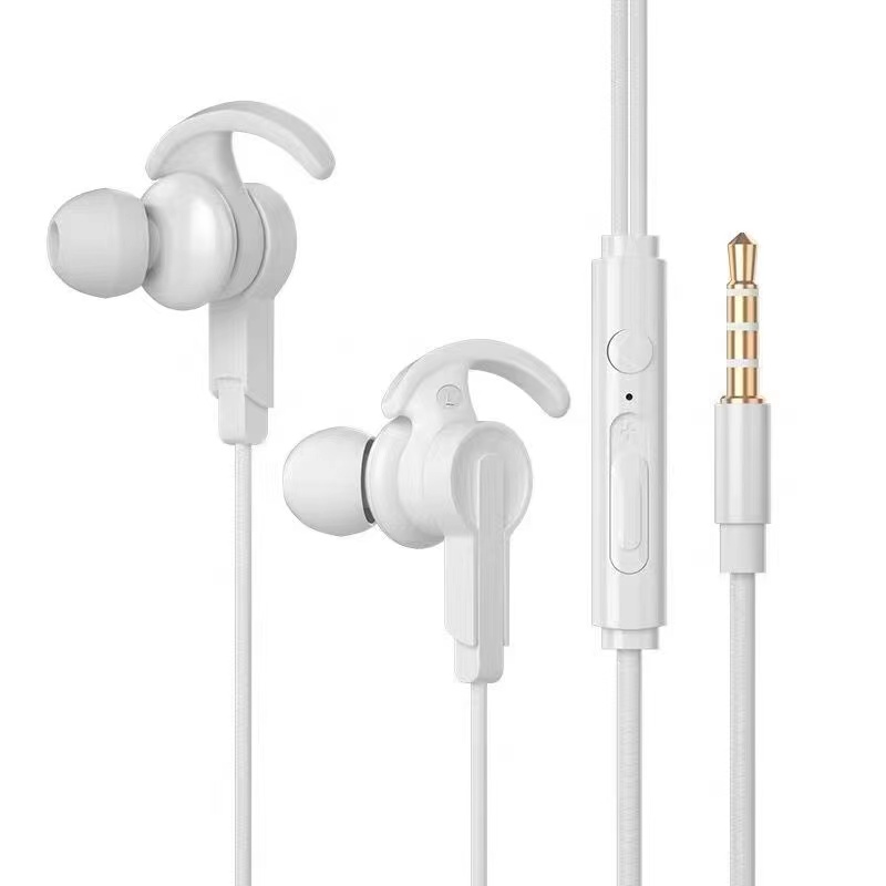3.5Mm Met Microfoon In-Ear Headset Plug-In Game Mobiele Game Oortelefoon In-Ear Mobiele Telefoon Computer Bedrade Headset Microfoon Volume