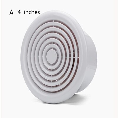 4 or 6 inch ventilator voor thuisgebruik, badkamerventilator, plafond- en wandventilator voor keuken en badkamer, super stil: Een (4 inch)