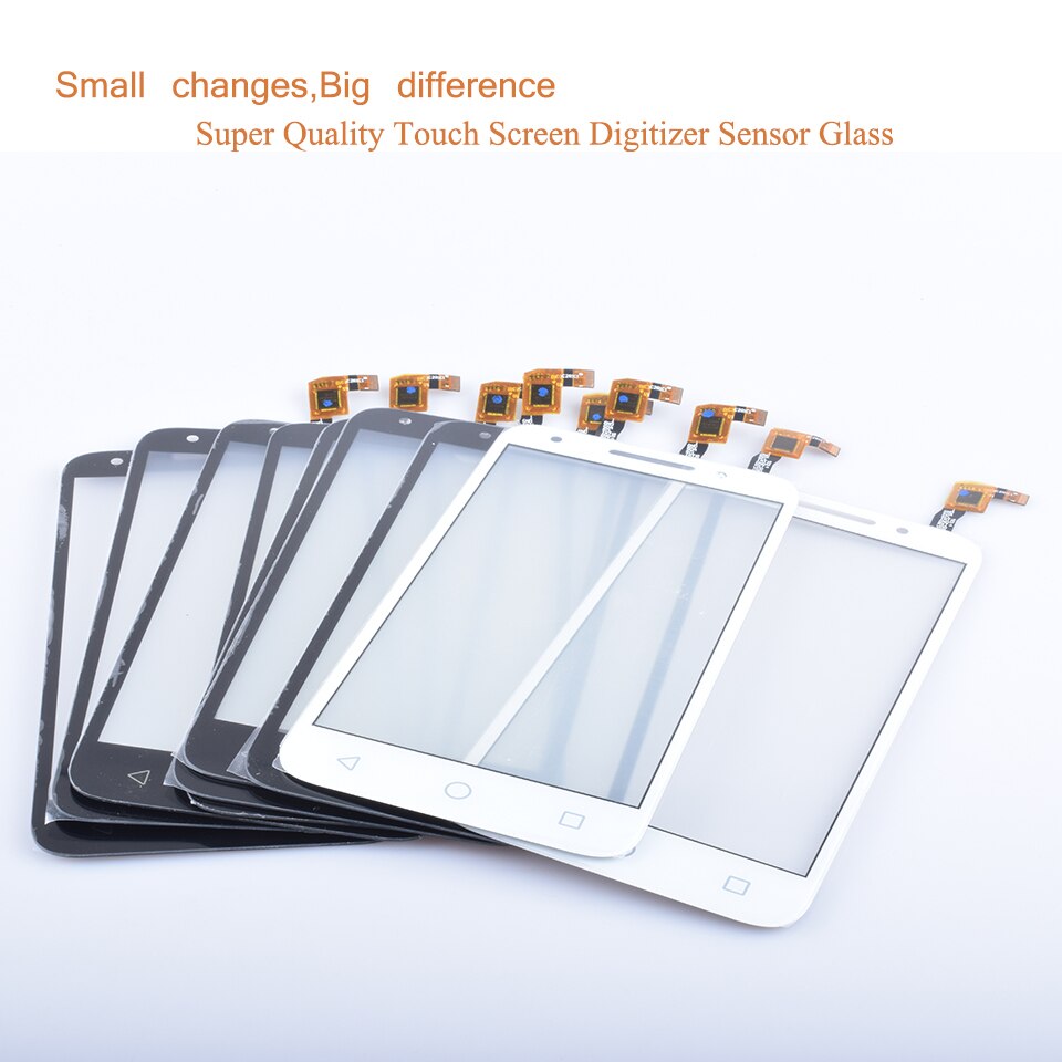 Para Alcatel One Touch U5 5044D 5044I 5044 T 5044Y OT5044 5044R pantalla táctil Panel táctil digitalizador frontal LCD de 5,0"