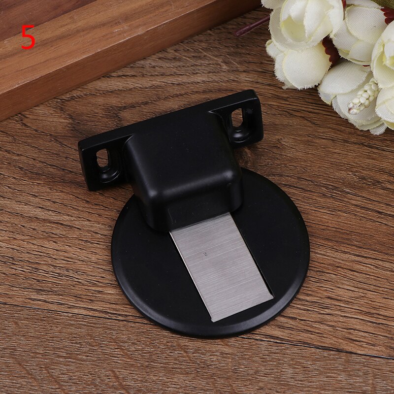 1pc Door Holder Stopper Invisible Doorstop Wall Floor Mount Safety Catch 304 Stainless Steel Gate Resistor Doorstop Door Holder: 5