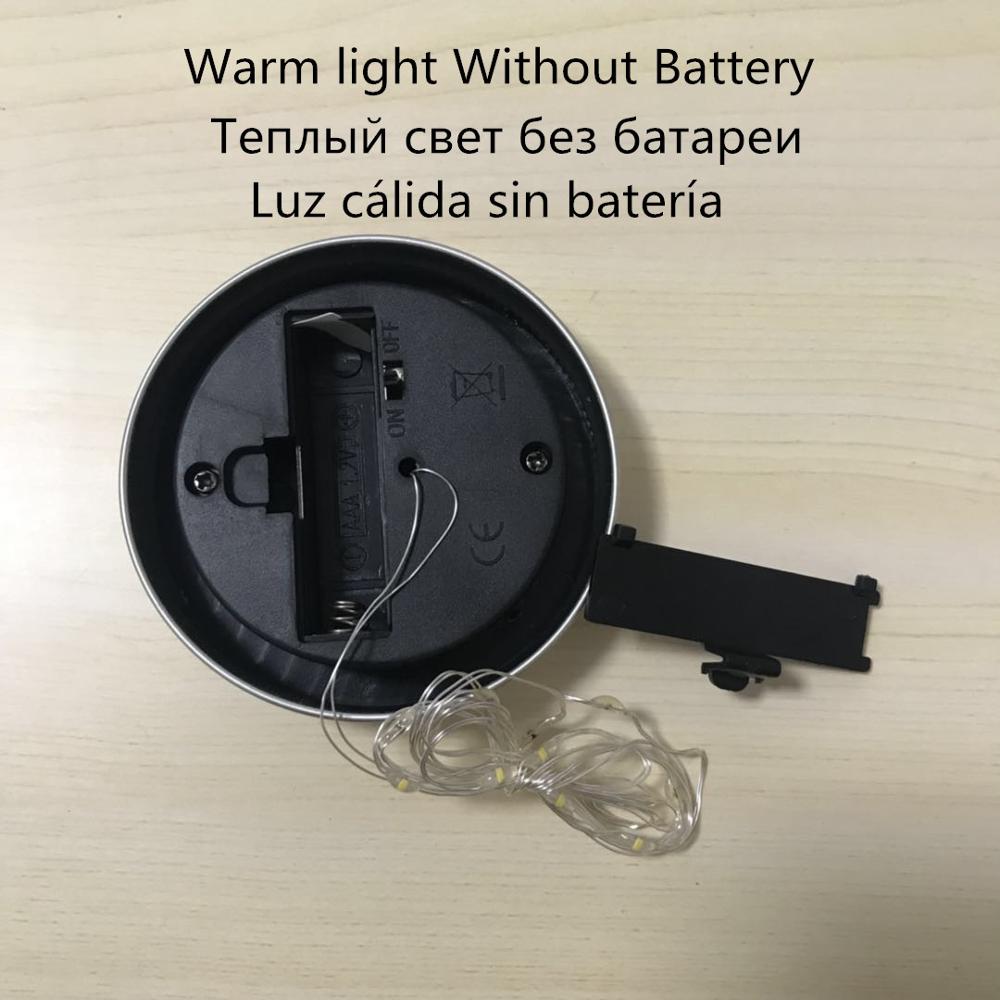 Led-nachtlampje op zonne-energie voor buiten, op zonne-energie werkende buitendecoratielamp voor kinderen, nachtlampje met aluminium deksel: Warm geen batterij