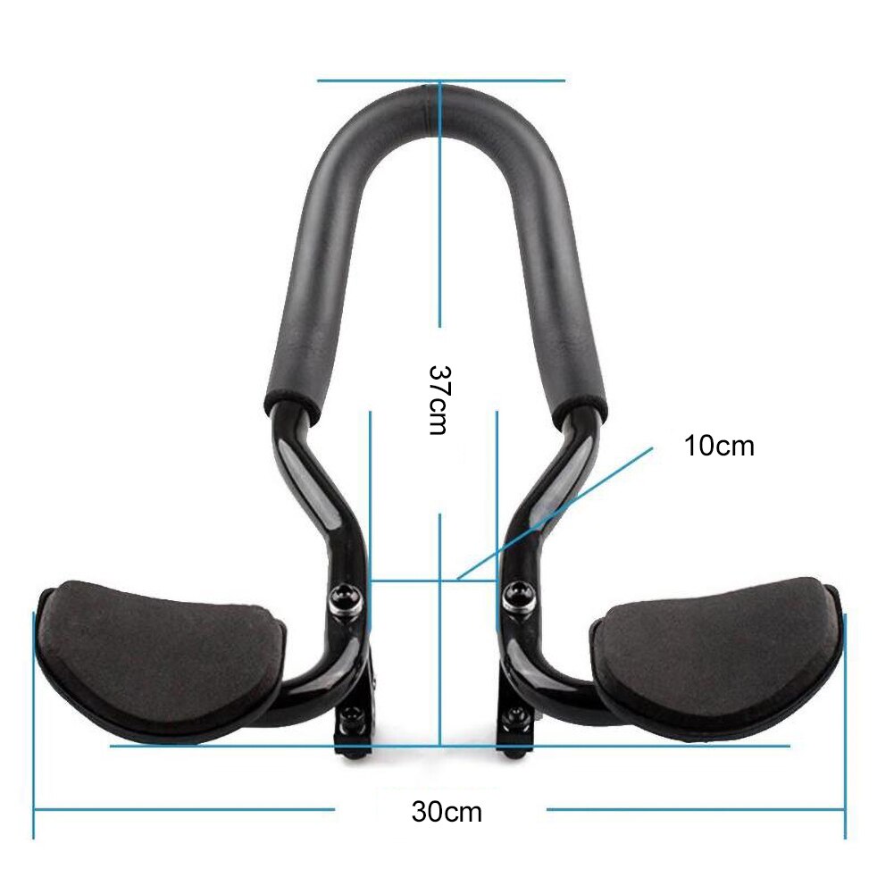 Rest TT Handlebar Aero Bars for Triathlon Time Trial Cycling Bike Rest Handlebar for 22.2-25.4mm Straight Handle