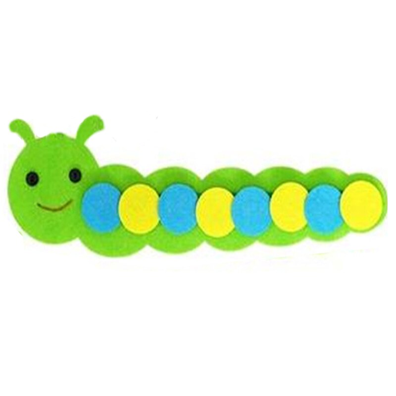 Insegnamento Scuola Materna FAI DA TE Manuale Del Tessuto Del Panno Del Bambino di Apprendimento Precoce Giocattoli Educativi Sussidi Didattici Montessori Matematica Giocattoli: Blue Caterpillar