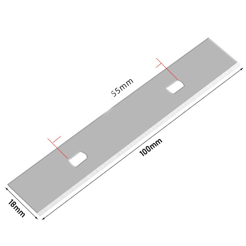 100 x 18mm skrabeblade udskiftning til væg glas gulv tapet skraber stål skarpere slidstærkt rengøringsværktøj